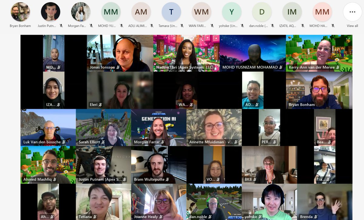 We had a great @PlayCraftLearn meetup today with the most amazing community members! I lost count of all the beautiful countries represented. You can watch the recording here- facebook.com/groups/mcteach…