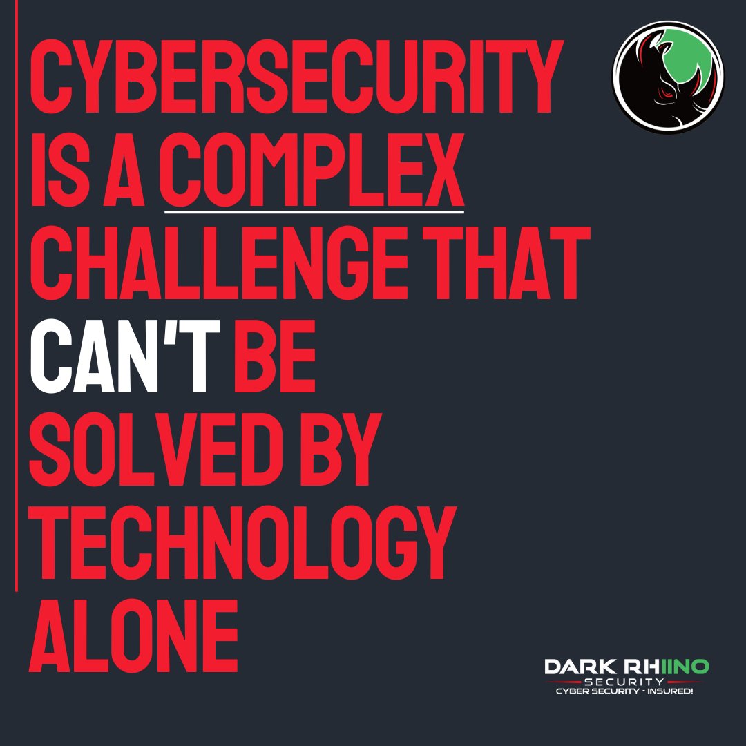 It requires a holistic approach that encompasses technology, processes, and people. #cybersecurity #informationsecurity #ciso #techtalk #darkrhiinosecurity