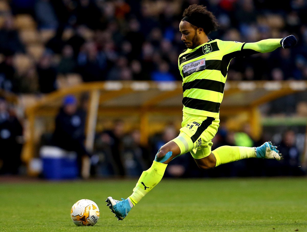 25th Apr 2017 - @htafc's Izzy Brown scores the only goal in a 1-0 win over Wolverhampton Wanderers. The goal secures Town's place in the Championship Play-offs. @izzyjaybrown