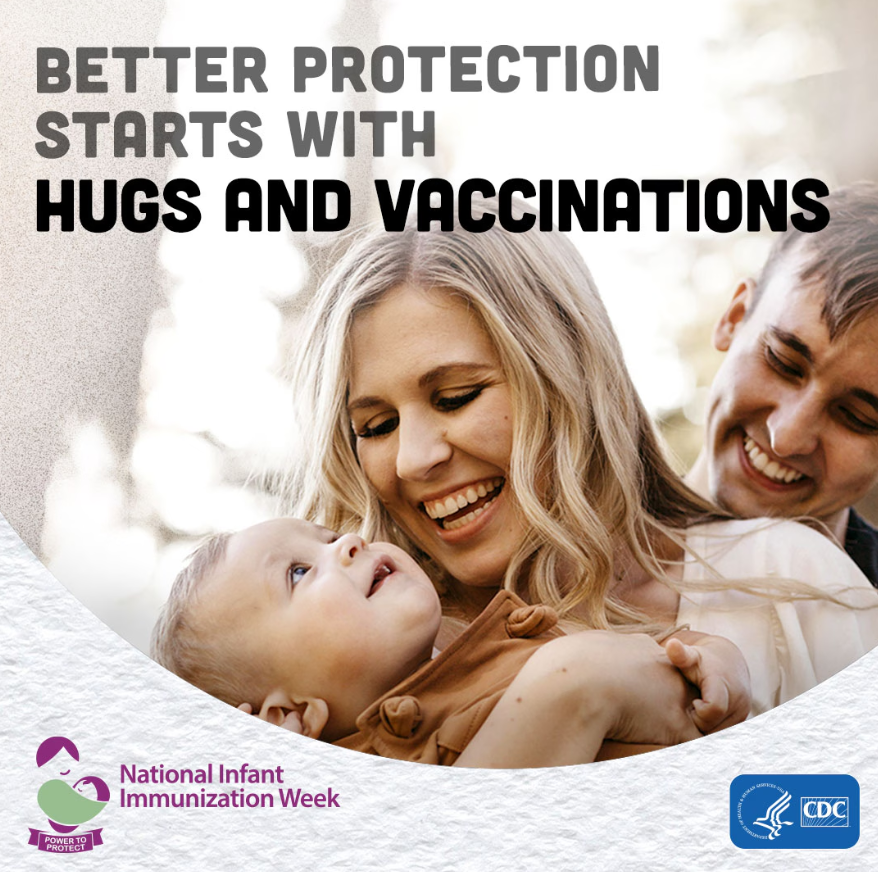 Protect those who can't protect themselves. National Infant Immunization Week (NIIW) highlights the importance of protecting infants and young children from vaccine-preventable diseases. #preventdiseases #protectchildren #NIIW #vaccinate #immunize