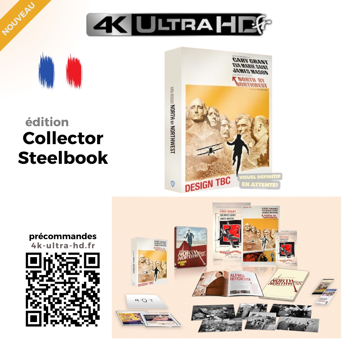 🇫🇷 Nouveau Collector #steelbook « 𝐋𝐀 𝐌𝐎𝐑𝐓 𝐀𝐔𝐗 𝐓𝐑𝐎𝐔𝐒𝐒𝐄𝐒 » !
Le Classique de #AlfredHitchcock avec #CaryGrant.

💿 Préco : 4k-ultra-hd.fr/film/la-mort-a…

ℹ️ #editioncollector #editionlimitee #BluRay4K + #Bluray + Goodies.
Détails dans le lien ci-dessus.