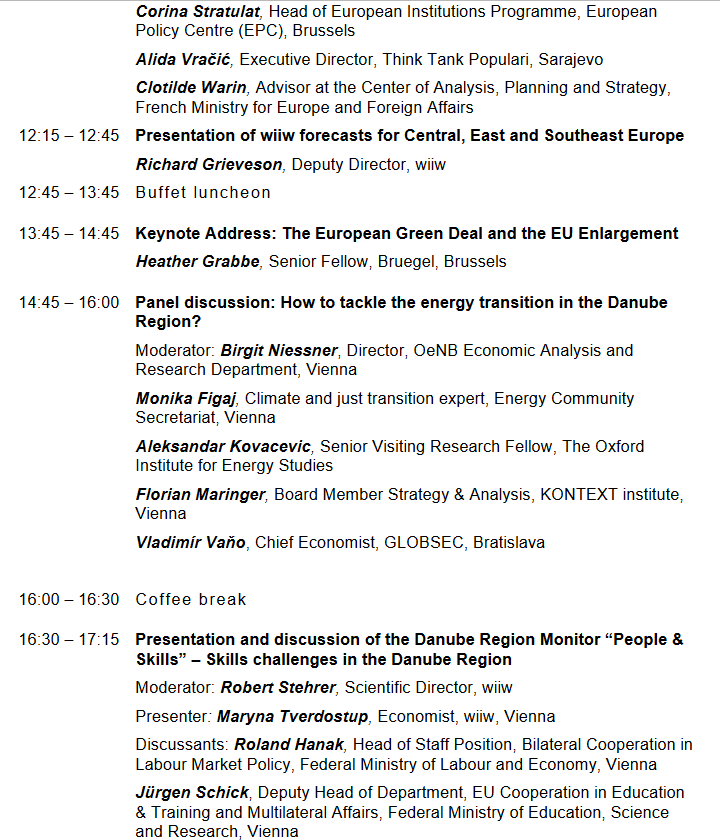.<a href="/wiiw_ac_at/">wiiw</a> #SpringSeminar2024 organised in cooperation <a href="/MFA_Austria/">MFA Austria</a> <a href="/EUSDR/">Danube Region Strategy</a> <a href="/oenb/">OeNB</a> 13 May
i.a. w/:
<a href="/dumitru_alaiba/">Dumitru Alaiba</a>
<a href="/HeatherGrabbe/">Heather Grabbe</a>
<a href="/Hannes_Swoboda/">Hannes Swoboda</a>
<a href="/HaraldStranzl/">Harald Stranzl 🇦🇹🇪🇺</a>
<a href="/sschaefferIDM/">Sebastian Schäffer</a>
<a href="/ClotildeWarin/">Clotilde Warin</a>
<a href="/RicGri/">Richard Grieveson</a>
<a href="/florianmaringer/">florian maringer</a>
<a href="/vladimirvano/">Vladimir Vano</a>
@RobertStehrer
Register👇
wiiw.ac.at/spring-seminar…