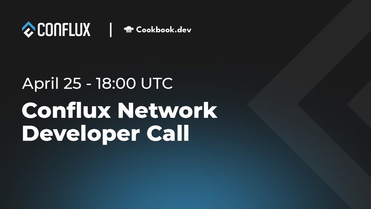 Join us for our next Developer Ambassador Call and explore new opportunities! We're excited to welcome @cookbook_dev as our special guest and show you how to maximize the potential of their platform. 🗓️ April 25 ⏰ Set your alarm: 18:00 UTC Have questions? Drop them here:…