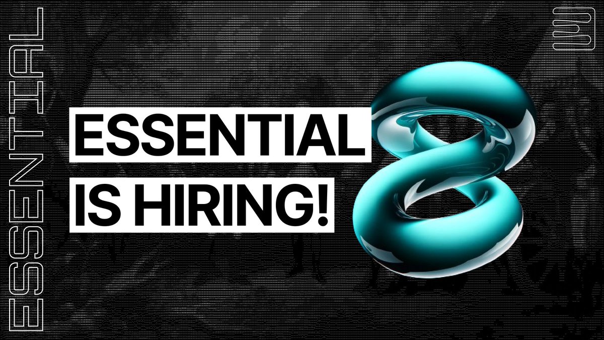 Essential is hiring a marketing manager!

Are you interested in intents, helping to grow the next generation of scalable user focused infrastructure, and driving brand awareness for Essential?

Check out the JD below 👇