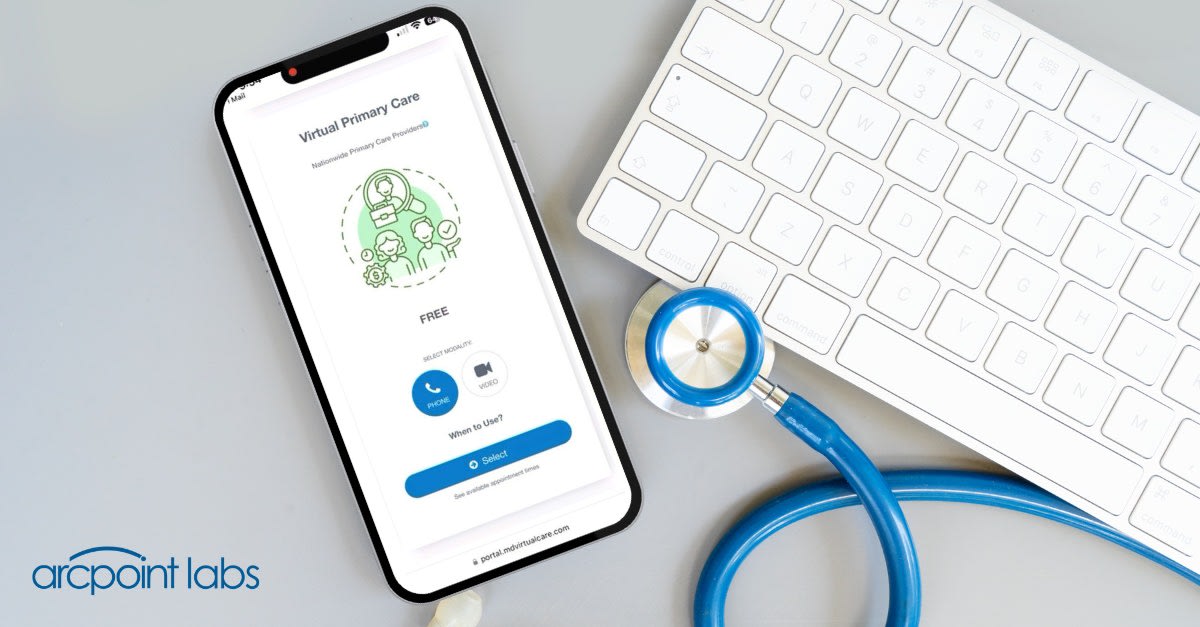 Revolutionizing your healthcare experience with our Virtual Primary Care app 📱💙. Professional care now at the tip of your fingers, all from the comfort of your office. Make way for virtual health! #HealthApp #Telemedicine #ARCpointLabs #VirtualCare #DigitalHealth #StayHealthy