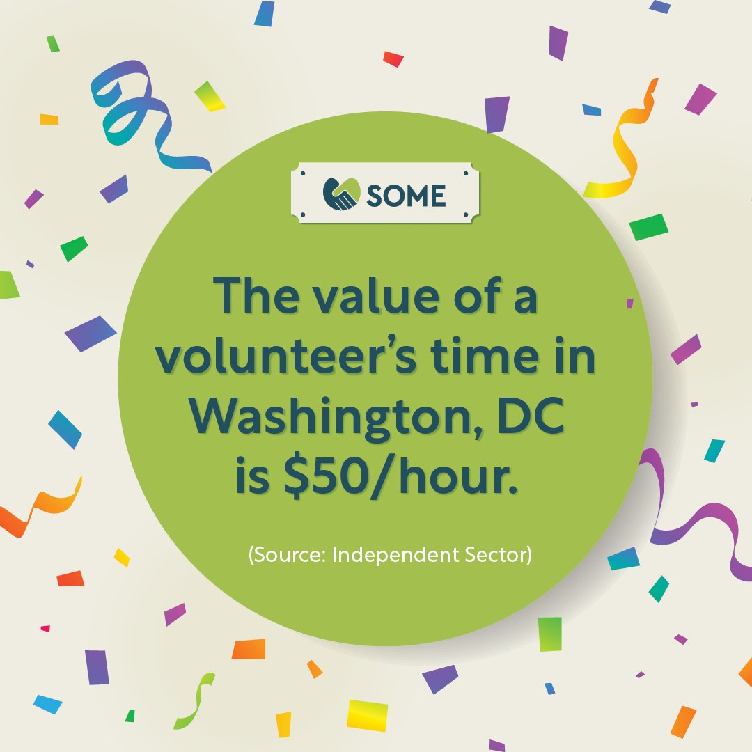 Every hour volunteered is a priceless contribution to our community. Thank you to all of our volunteers for your dedication and generosity! 🙌💙 #SOMEVolunteer