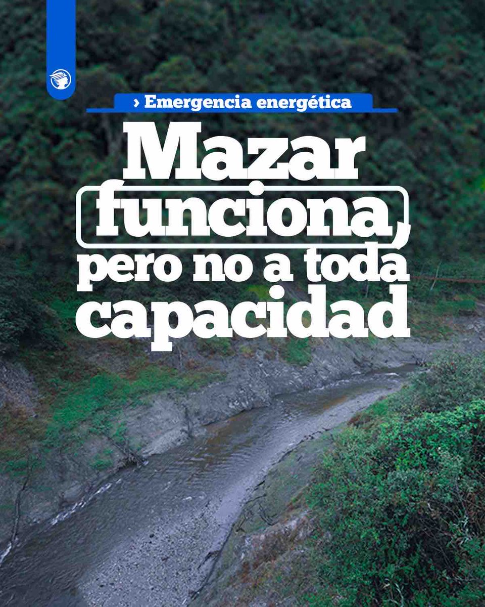elmercurioec's tweet image. #ECUADOR I 🌧️⚡La hidroeléctrica #Mazar se encuentra funcionando pero su operatividad depende del nivel de #embalse. Esto informó el Ministerio de Energía: 👉 acortar.link/0oUDKv