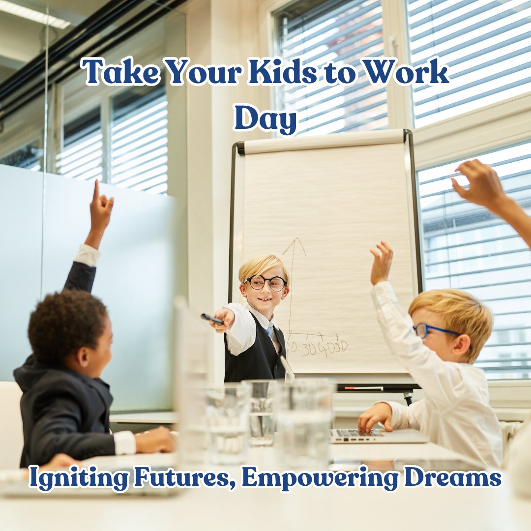 Empowering the next generation, one workplace adventure at a time! 👩‍👧‍👦 Today is Take Our Daughters & Sons to Work Day, a chance to inspire young minds, ignite curiosity, and showcase the diverse world of possibilities ahead. #TakeOurKidsToWork #InspireFutureLeaders