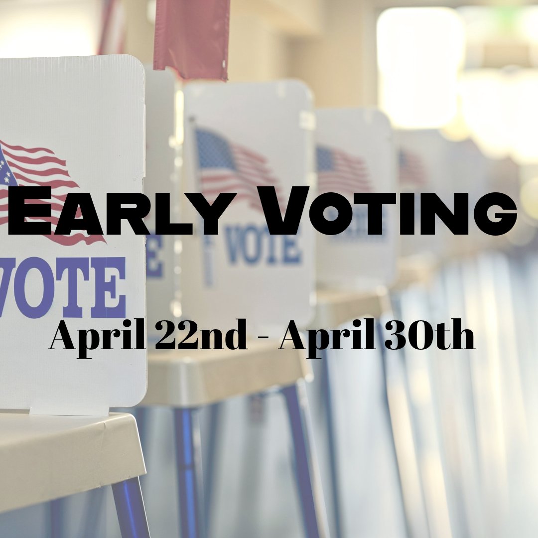 Early voting begins today for special and uniform elections, including our school board and HCAD races. Be sure to support David Slattery for SBISD Board Trustee #3! And also be sure to support Bill Frazer HCAD Position 1, Kyle Scott HCAD Position 2, and Erika McCrutcheon HCAD