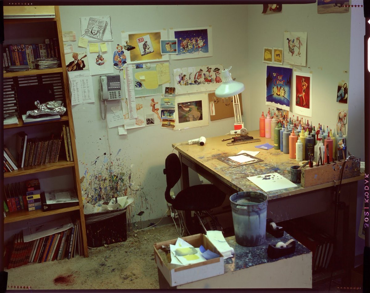 Here’s a nice image of Scott Wills workspace