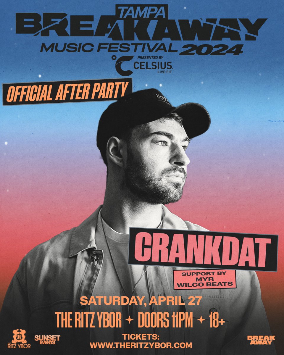 LOW TICKET WARNING 🔥 Tickets are almost SOLD OUT for @crankdat on Saturday night! 🙌 bit.ly/crankdat0427