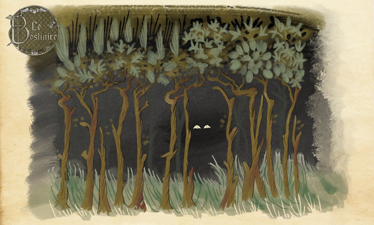 Dans les bois. #jdr #jeuderole #roliste
Illustration librement inspirée du Ms. 33 (88.MP.70), fol. 215v.