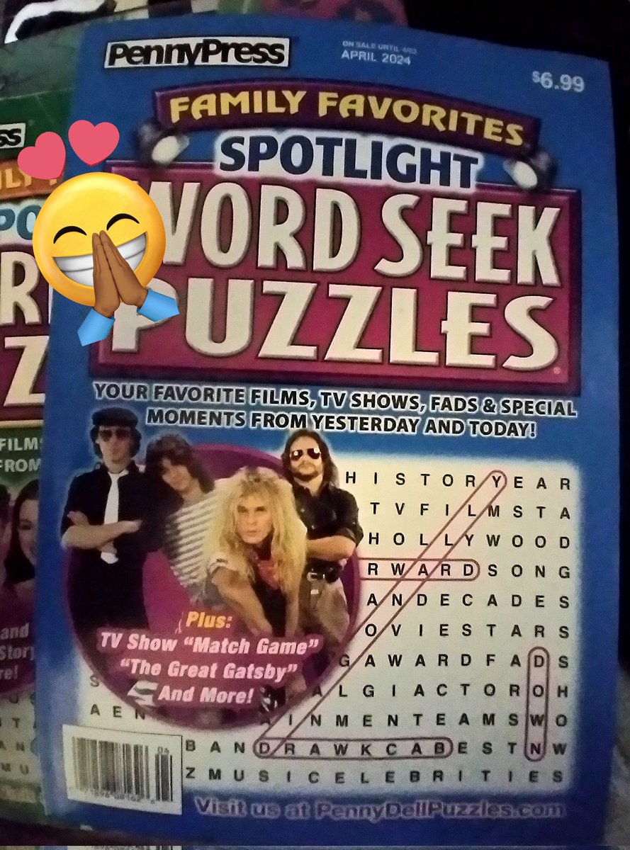 Hey, @PennyDellPuzzle! Got my hands on that April release!😁👍🏾#puzzles #wordsearch