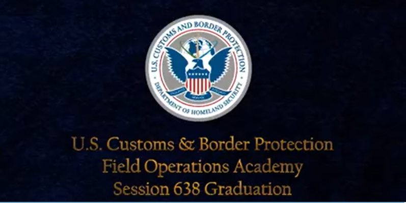 #HappeningNow Join us! @CBP Field Operations Academy #Session638 Graduation: liveevents.fletc.gov/live/5/event/7…

#OFOAcademy @FLETC