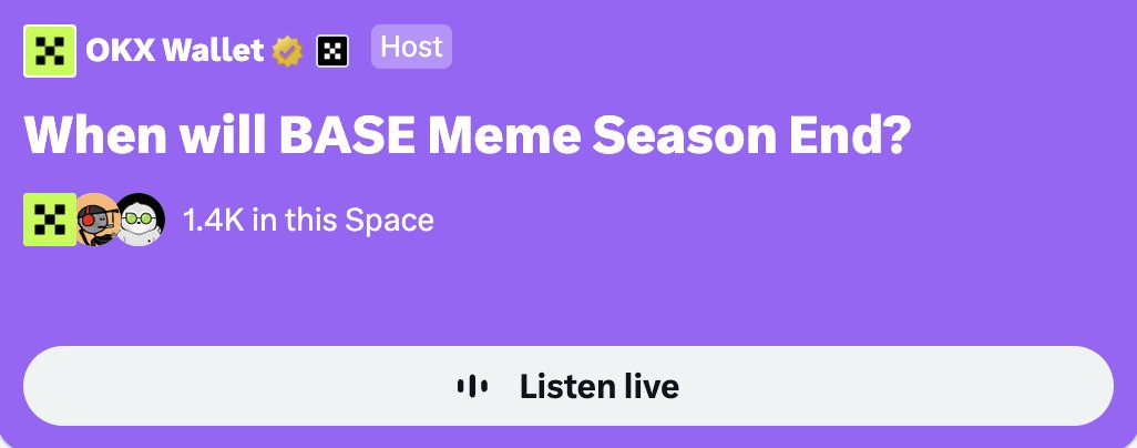 jessepollak's tweet photo. it's base era, not base season

and it will end when the entire world is onchain — and only then, because the global onchain economy will be so accepted, it'll just fade into the background https://t.co/agv3igCHnt