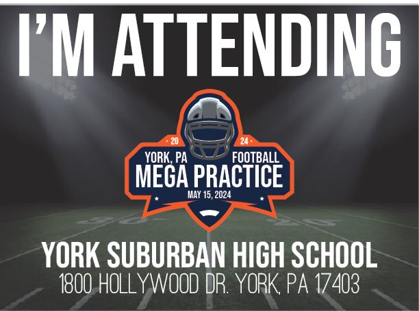 I am excited to be at the York Mega practice on May 15th ! @SVSQB @MarkRoss2021 @CoachKerr1