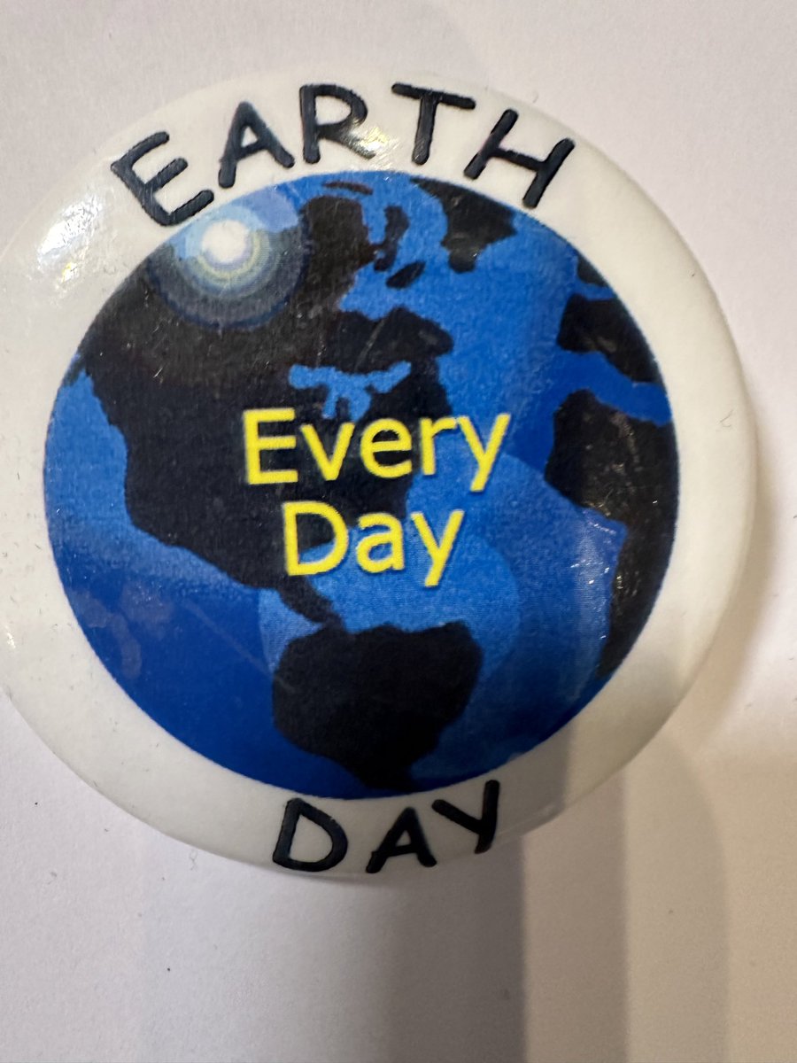 I’ve had this button for 25 years! It’s a treasured keepsake from early advocacy efforts. It says it all! #solar #cleanenergy #equity #climate