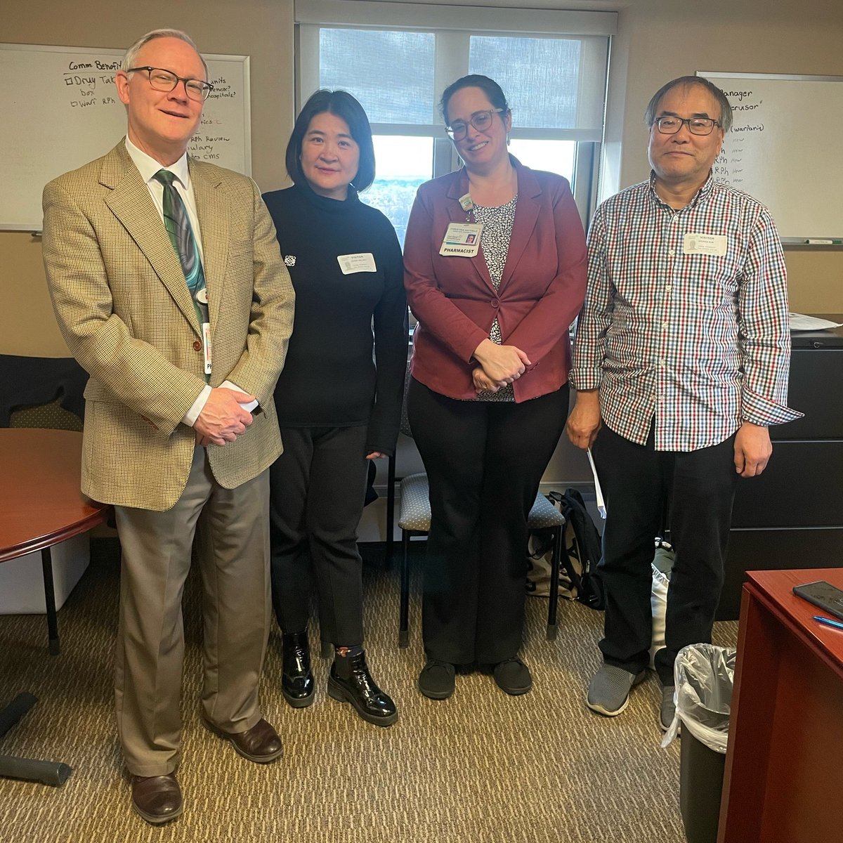HHCPharmRes's tweet photo. We recently had the opportunity to host Dr. Zhang, a pharmacy director from China in the pharmacy  @hartfordhosp. It was great to learn about similarities and differences in practice!

#PharmRes #TwitteRx https://t.co/EMMzmBIZcl
