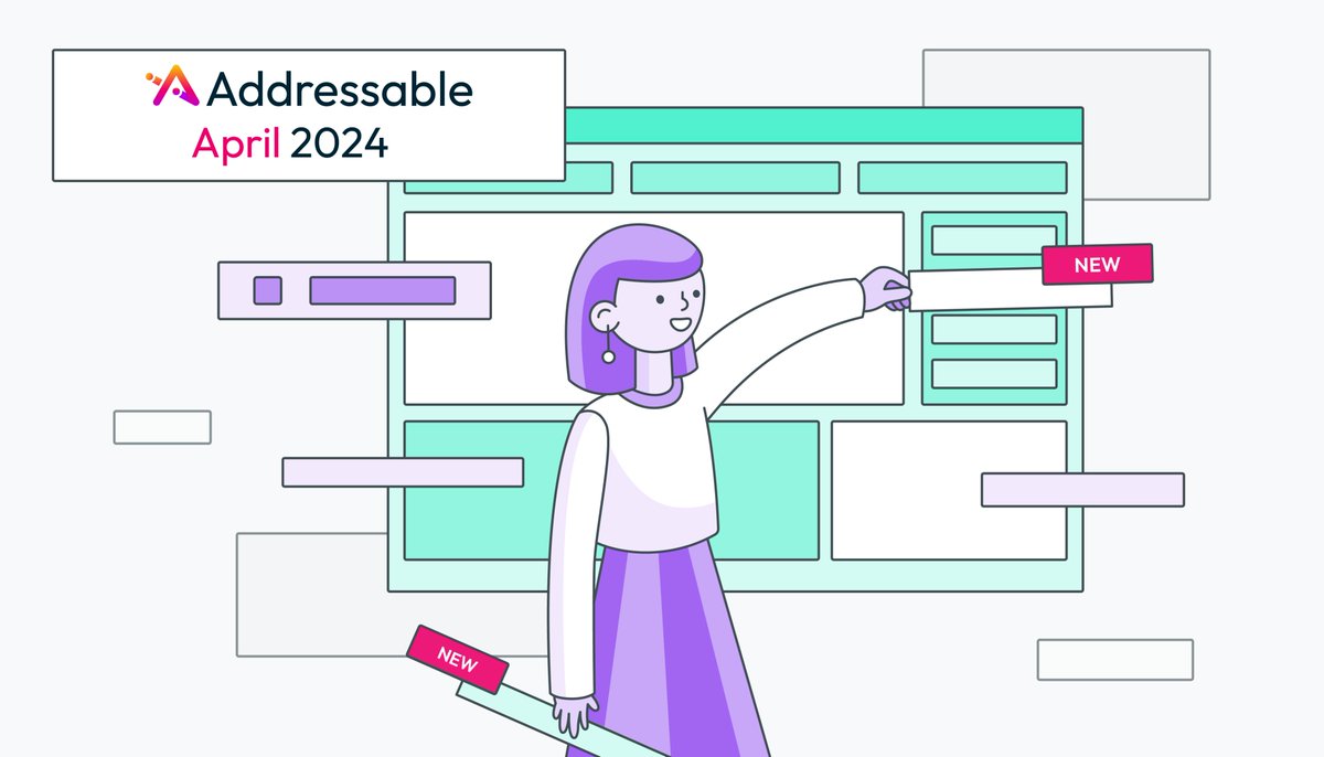 Addressable’s April #ProductUpdates are live!

Exciting enhancements include:
➕ Unified campaign dashboard insights
➕ Streamlined access to settings
➕ New Partnership: @AppsFlyer Integration

Details in this thread 🧵 or on our blog 👉 addressable.io/product-update…