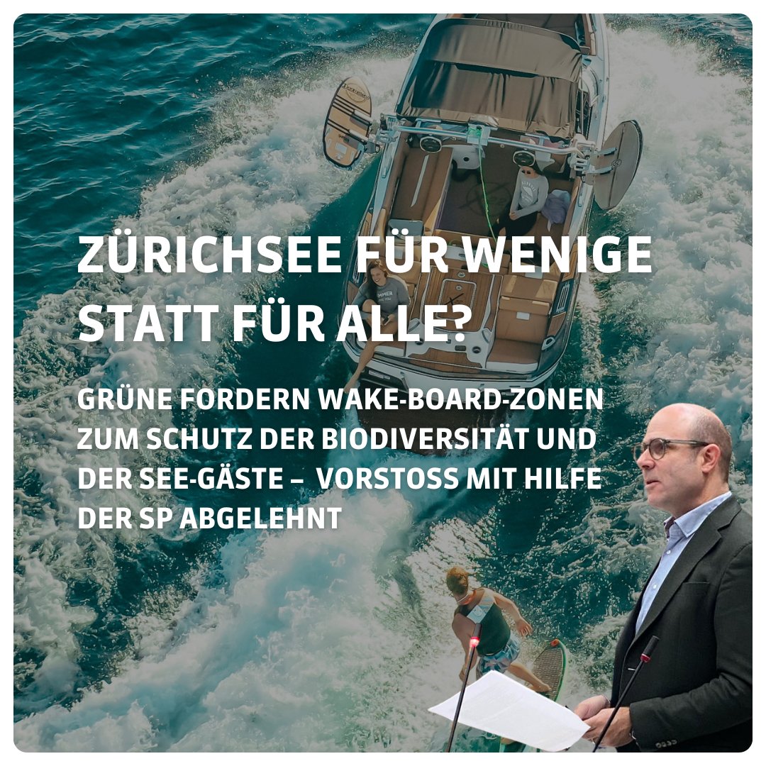 #ZürichseeFürAlle ‼️ Zonen für Wake-Boards hätten ein friedliches Nebeneinander ermöglicht. Doch die Bürgerlichen haben den Vorstoss zusammen mit Stimmen der SP versenkt. Ein Verlust für Mensch und Natur! Der @KantonZug kennt solche Zonen seit 2004... zsz.ch/trendsport-auf…