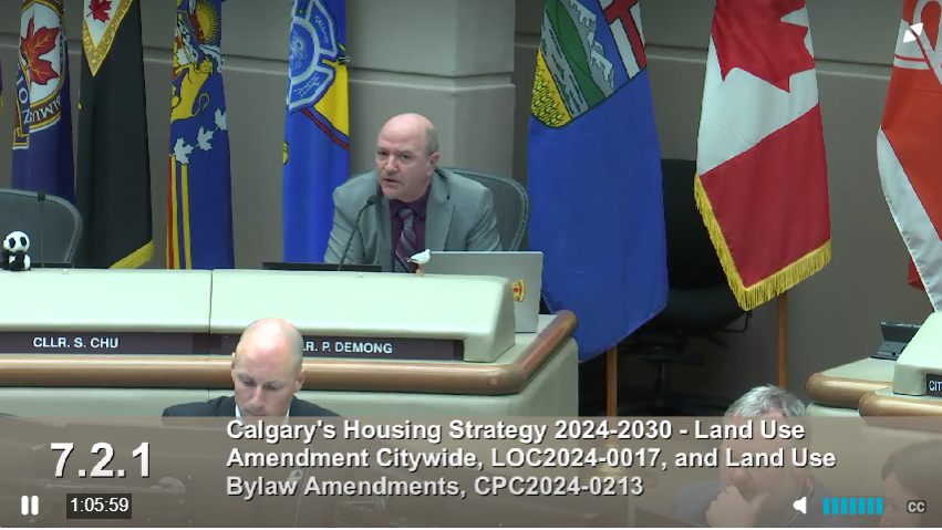 demong asking for clarification about the fed funding since Airdrie and Duchess did not need to rezone

non answer by planning gets a laugh
then admin says no not necessary to rezone for funding