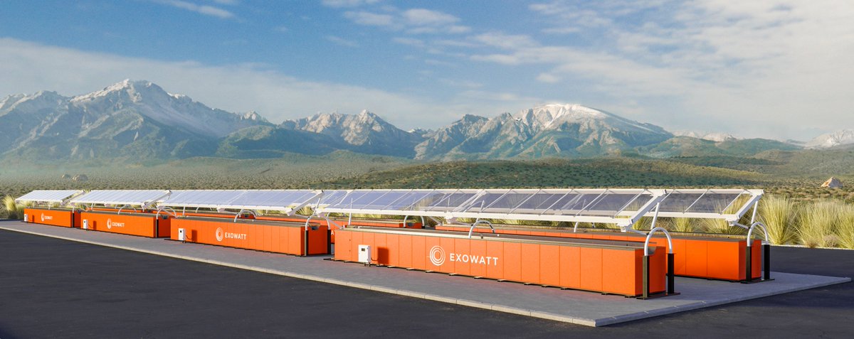 ⚡♨️ 🖥️ Here's an interesting (& big) one:

Exowatt launched w/ $20M in seed funding to deploy modular & transportable solar thermal energy units – comprised of a heat collector, a heat battery, and a heat engine – alongside data centers. a16z, Atomic, and Sam Altman invested.