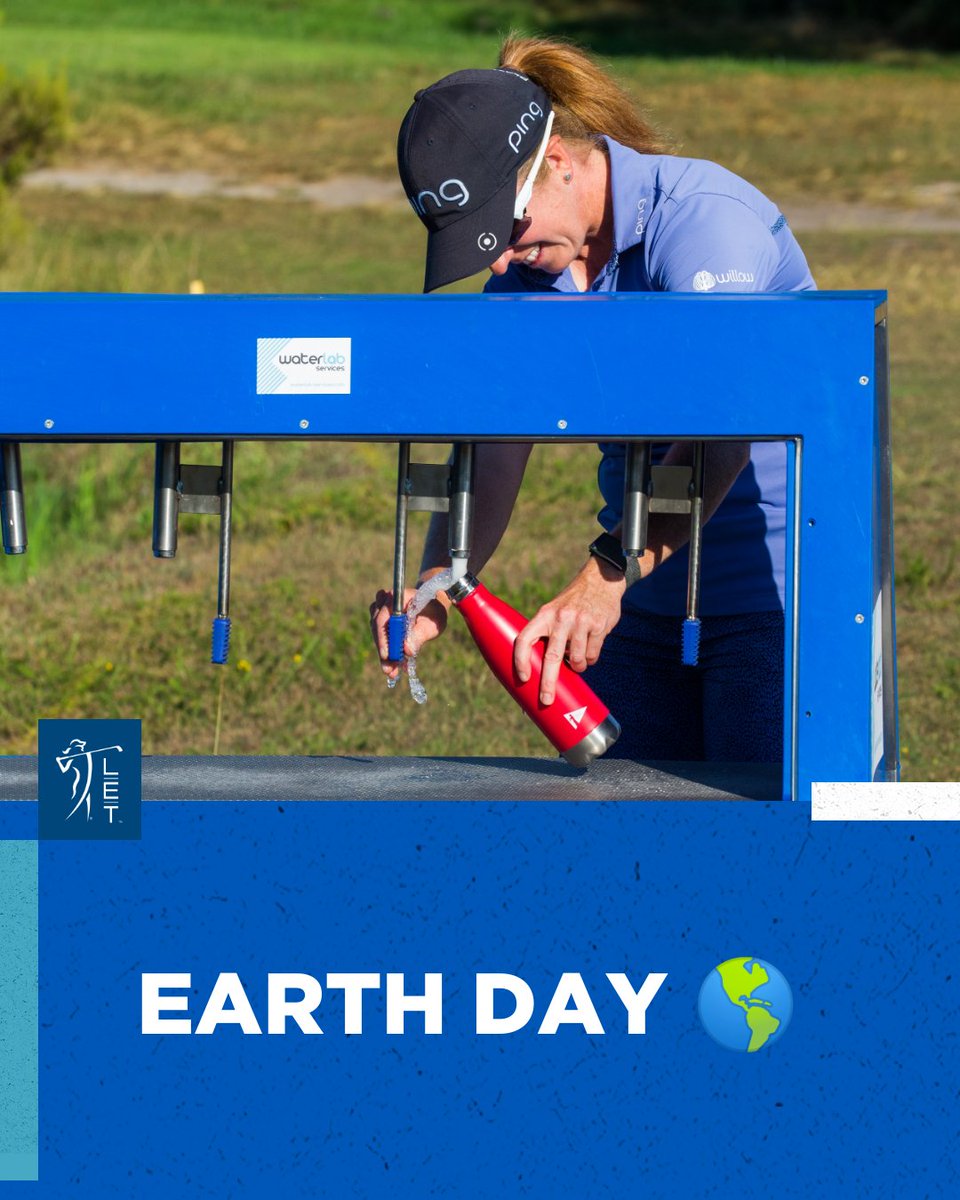 Happy #EarthDay - Planet 🆚 Plastic 🌎 Play your part in working towards better planetary health by using a reusable water bottle 💚 #LETCelebratingTheGreen presented by @DowSports | #ForSustainableGolf