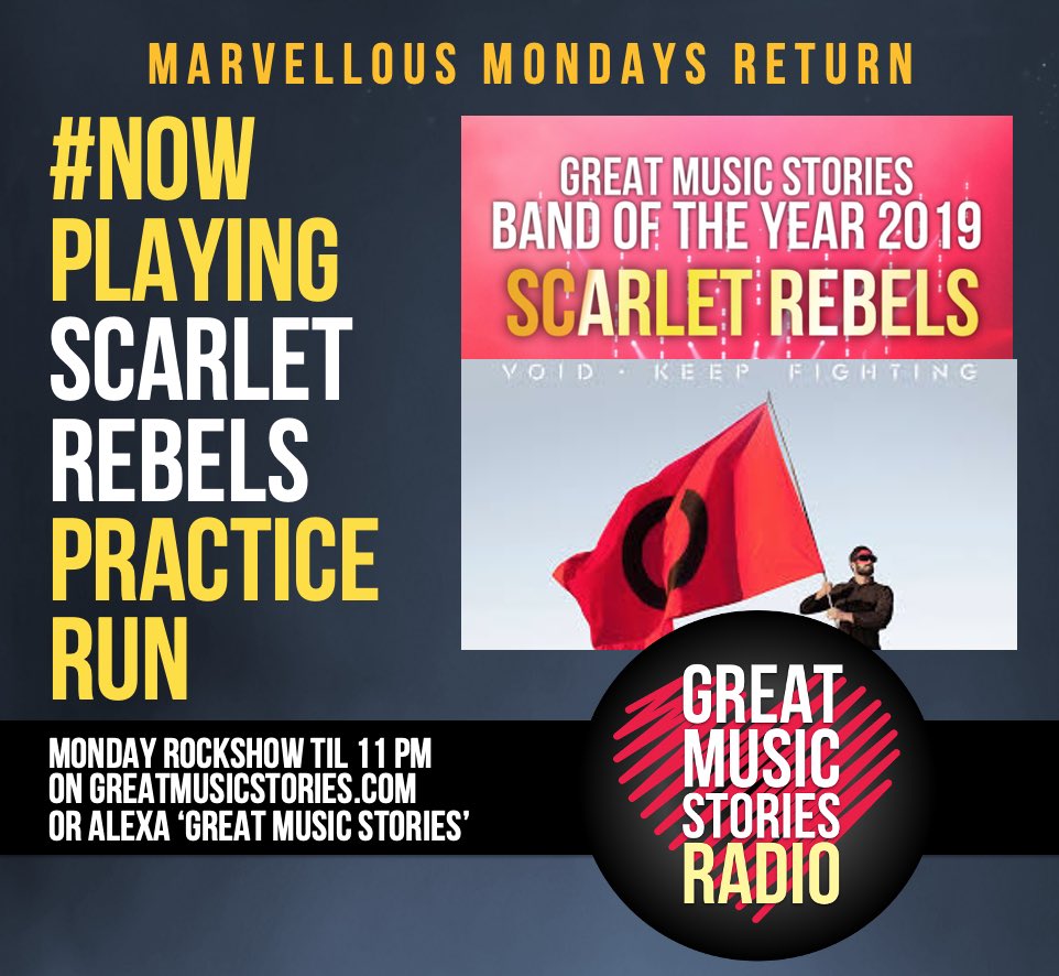 The song that started it all with us 7 or so years ago. New re-recording on the new album. This is the proven classic - @ScarletRebels ‘Practice Run’ - playing tonight for @DaveLeeRitchie @DavoteK @SarJo17 @wayne_dobb @EricDuvet @TAT2630 @tiger76125 @Wytchelm xx❤️🏴󠁧󠁢󠁷󠁬󠁳󠁿☮️
