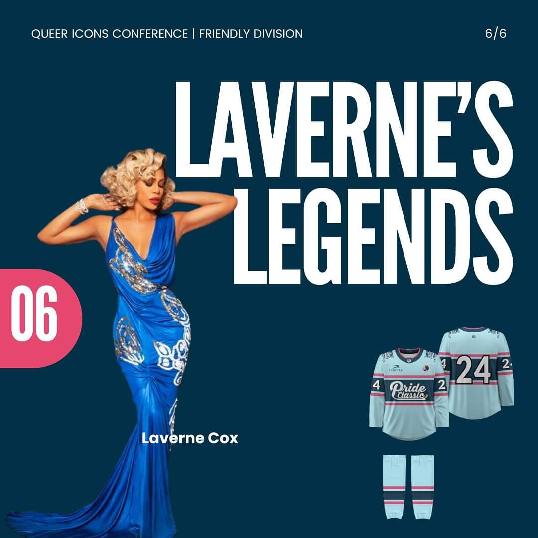 Team Names for Seattle Pride Classic dropped. I'm so thrilled to be the Captain of Laverne's Legends! @Lavernecox I'm sure you're too busy being amazing to see random tags on Twitter but if anyone wants to help me get a good luck message for the team that'd be awesome! 🏳️‍⚧️