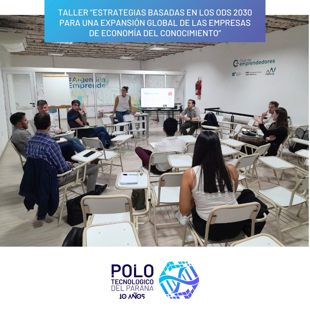 Organizamos el taller "Estrategias basadas en los ODS 2030 para una expansión global de las empresas de Economía del Conocimiento" junto a la Dirección de Economía del Conocimiento en el Club de Emprendedores de la FCECO UNER.

Toda la información en polotecparana.com.ar/taller-estrate…