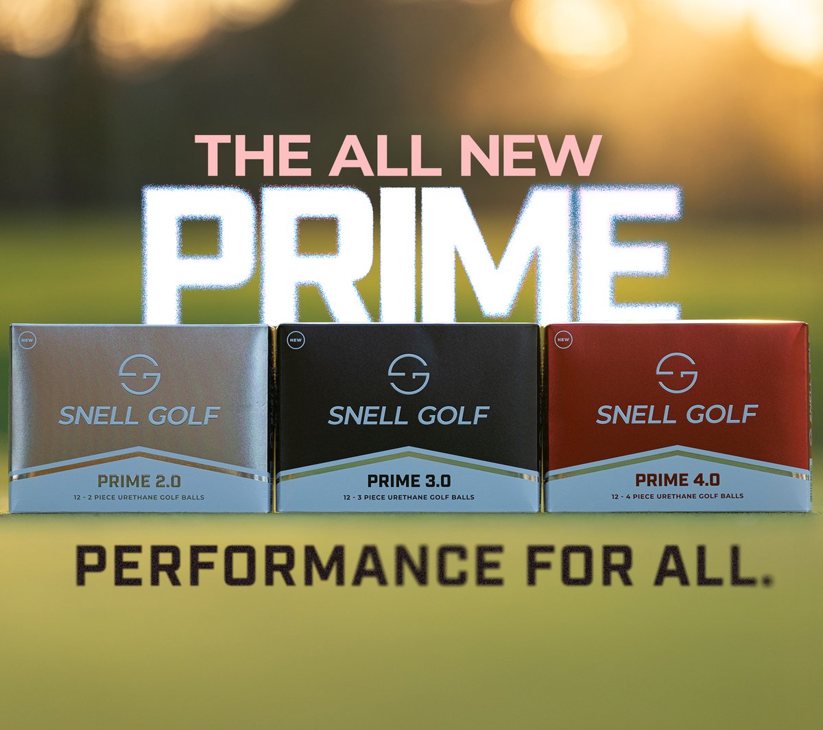 Our new 2024 PRIME lineup is live on SnellGolf.com
Three new urethane models featuring a new XV3 urethane cover and built for three levels of swing speeds. #newproduct #Golf