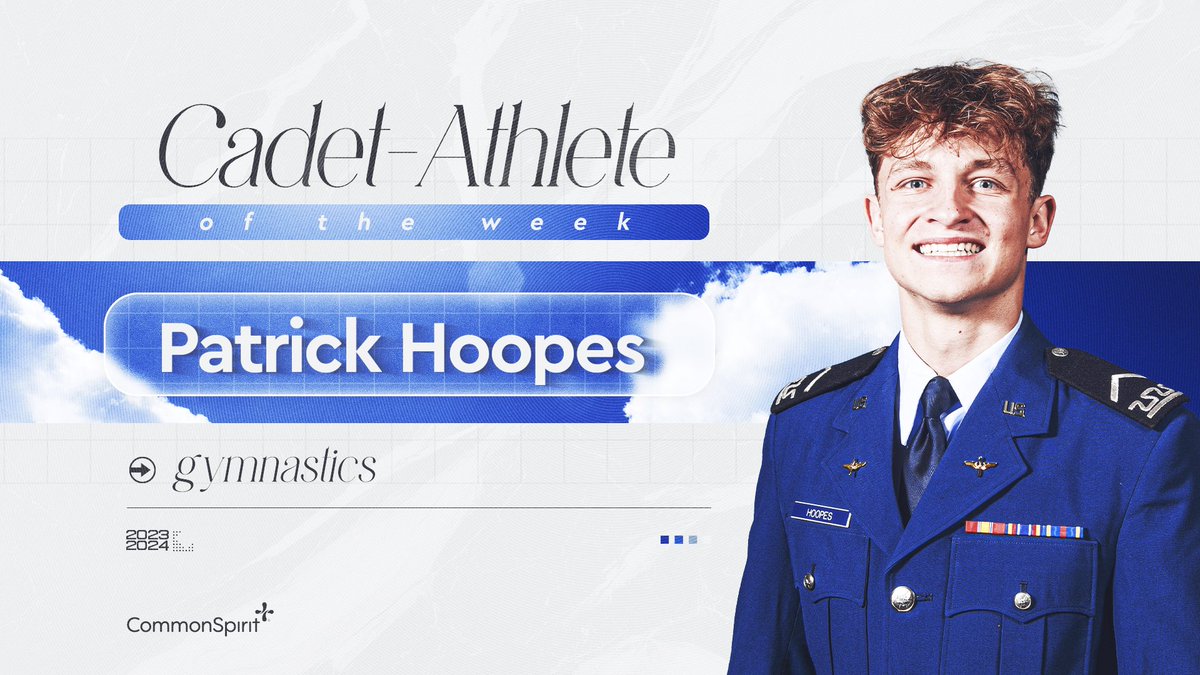 Patrick Hoopes is your 𝐂𝐚𝐝𝐞𝐭-𝐀𝐭𝐡𝐥𝐞𝐭𝐞 𝐨𝐟 𝐭𝐡𝐞 𝐖𝐞𝐞𝐤 ⚡️ C2C Patrick Hoopes etched his name in Air Force Academy history as the first men's gymnast to win an individual NCAA national title after claiming gold on the pommel horse at the 2024 NCAA Championships!