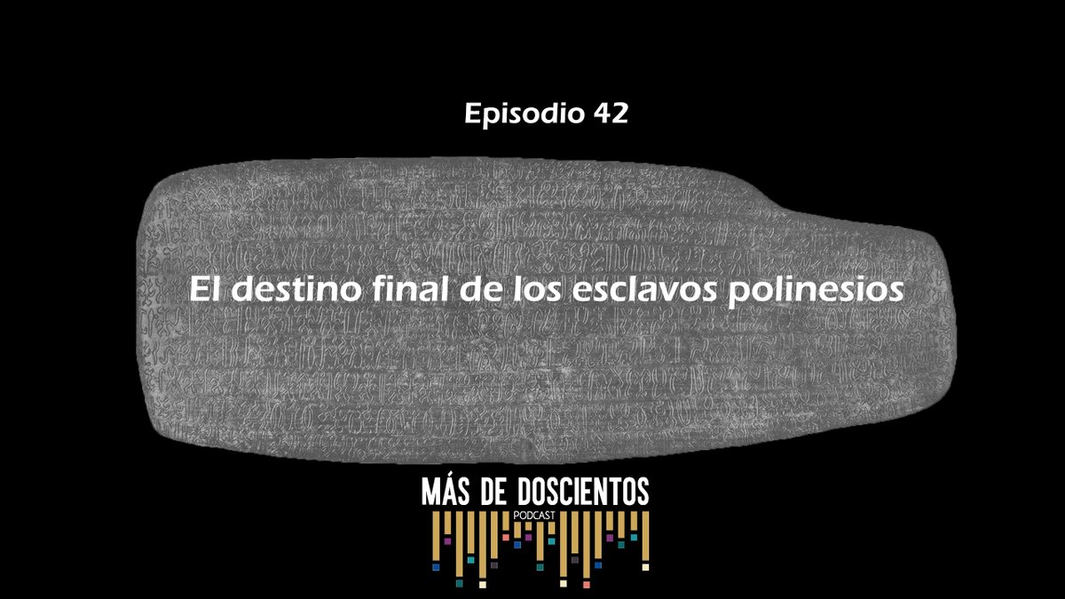 masde200's tweet photo. Ya estamos por lanzar un nuevo episodio. Por mientas, pueden escuchar: El destino final de los esclavos polinesios Lo pueden escuchar desde
Ivoox https://t.co/Yeumv9H7wq
Spotify https://t.co/RvP2IV39Lv
YT https://t.co/CpipxBxuVE
Pueden apoyarnos en Patreon https://t.co/cktT3EjRxj https://t.co/r1kF8C2l4z