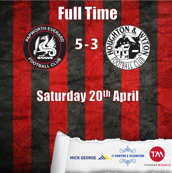 A tough watch as we lost 5-3 to @papworth_fc. Goals from Connor Paine, @Lloyd_Schwier and skipper Adam Kay. #hwfc 🔴⚫️ @ThomasMorrisEA @mickgeorgeltd