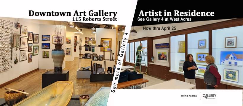 It's our final week of our Artists In Residence at West Acres. What a wonderful experience. We're on display with art demonstrations this week and works from 17 premier artists until April 25.

#westacres #artistinresidence #gallery4 #localart