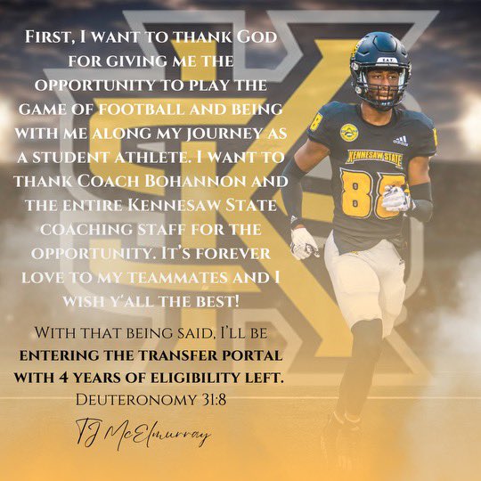 Tj__goat's tweet photo. Officially in the transfer portal with 4 years of eligibility left!
Film available‼️
@DAWGHZERECRUITS @CoachChap5 https://t.co/1gG5NoaPA7