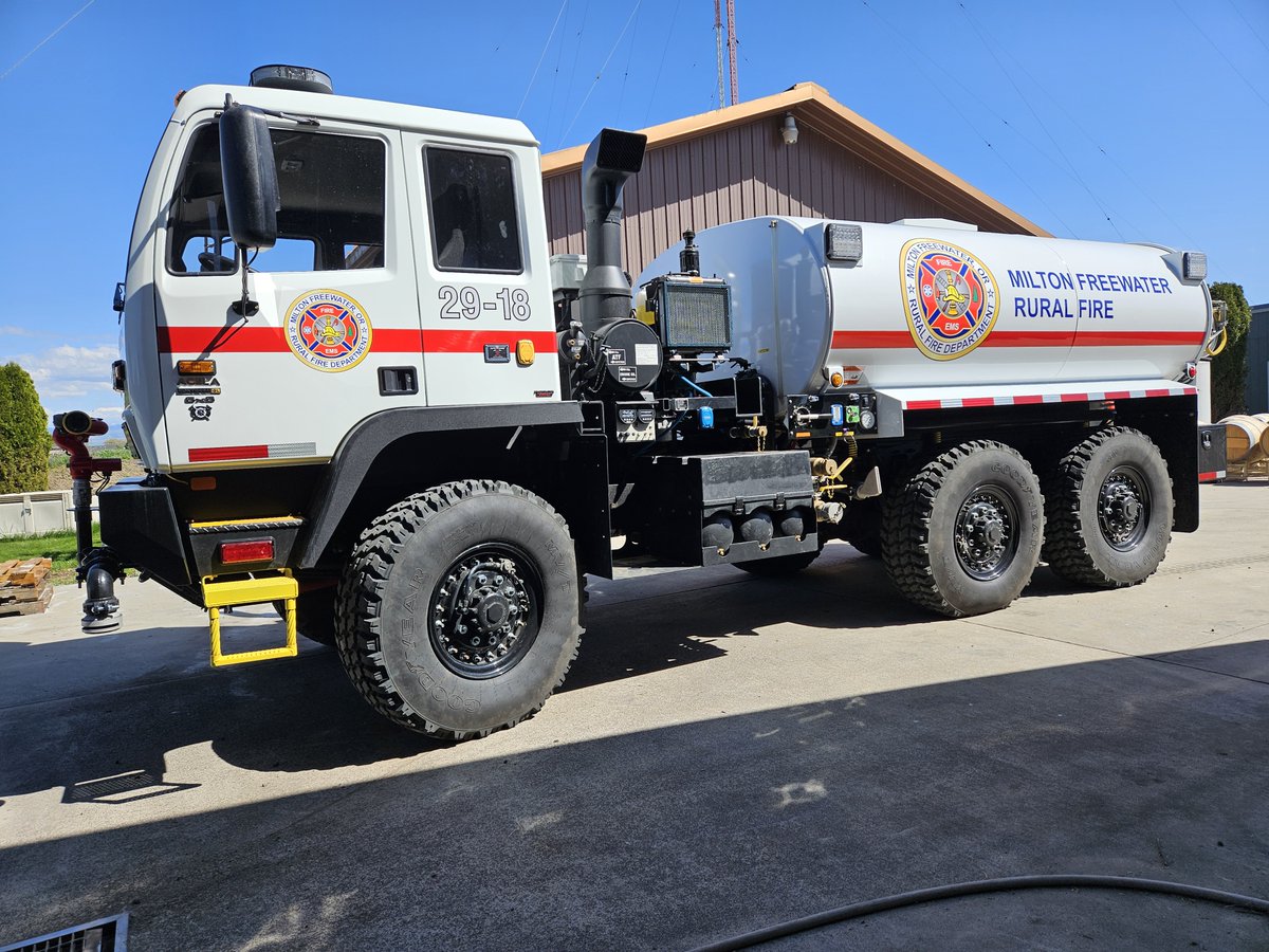 Milton Freewater Rural Fire Department added new graphics to their Monterra Water Truck for the Oregon Fire Chief's Association Conference kicking off on May 1st at the Riverhouse on the Deschutes in Bend, OR. 

Come visit us and see this beauty in person May 1st-3rd!