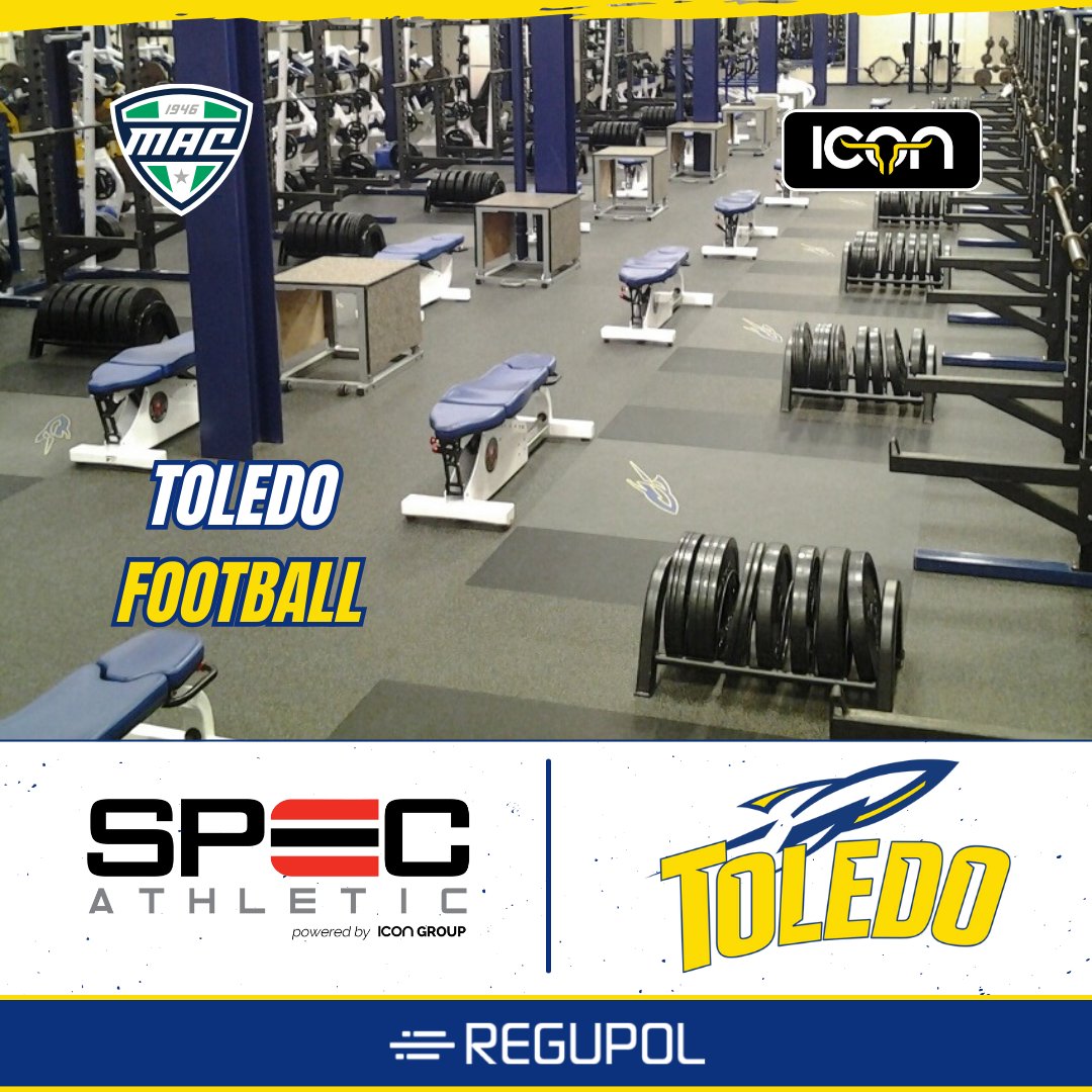 The Toledo Rockets football program utilizes a @RegupolAmerica #AktivProRoll floor to stay strong in a competitive MAC conference 💪🏈

Looking for sports flooring installation? Find your local sales rep for more info: team-icon.com/#find-a-sales-…

#WeBuildICONs #IconicRooms