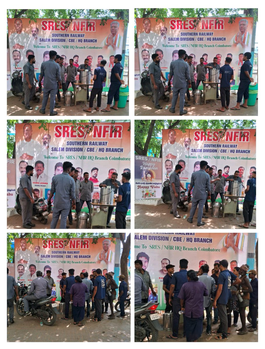 Date: April 15, 2024

DAY - 6

SRES/NFIR Coimbatore Headquarters Branch provided COLD NANNARI SARBATH to employees for the past SIX days to help quench their thirst.