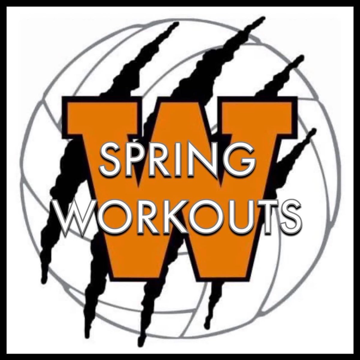 REMINDER- 

Spring Workouts TONIGHT (Monday, 4/22) from 6-8 pm in the Tiger Den.  Please arrive at 5:30 pm through Door 22 for set up.

Go Tigers! 🧡🖤 #TigerFamily #WeAreWarsaw #OnTheProwl