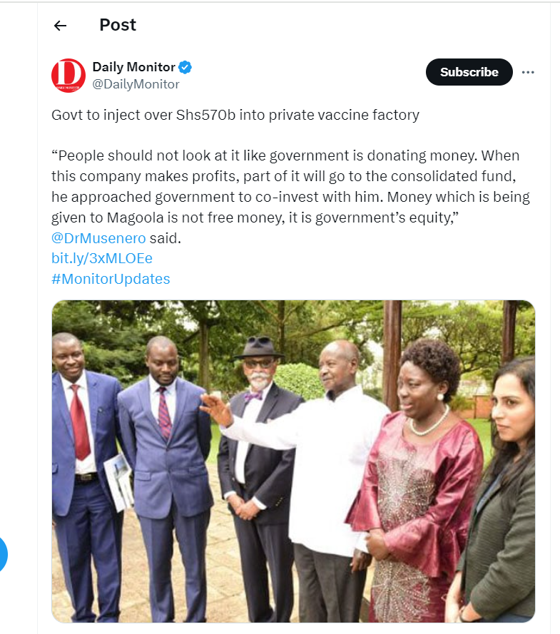 Dear Ugandan tax payers, I hope you had good day.
Have a good night !