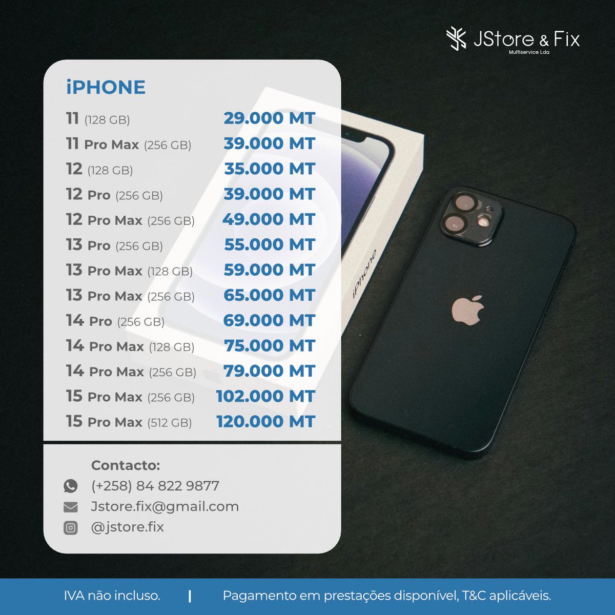 jstore_fix's tweet photo. ✨Faça já o seu upgrade ou entre no mundo da Apple com a Jstore&Fix. ✨
Desde o iPhone 11 até o iPhone mais recente, dispomos de opções acessíveis para todo mundo. 💙📱
#iPhone15 #tecnologiadeponta #iphone #apple #jstoreandfix #maputomoçambique #iphone11 #iphone12 #iphone13 https://t.co/ZsYfcbRn9w