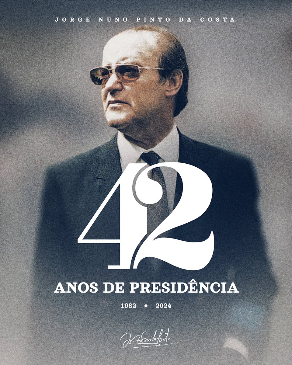 #NesteDia, há 42 anos, Jorge Nuno Pinto da Costa tomava posse como Presidente do FC Porto 🔵⚪

#FCPorto