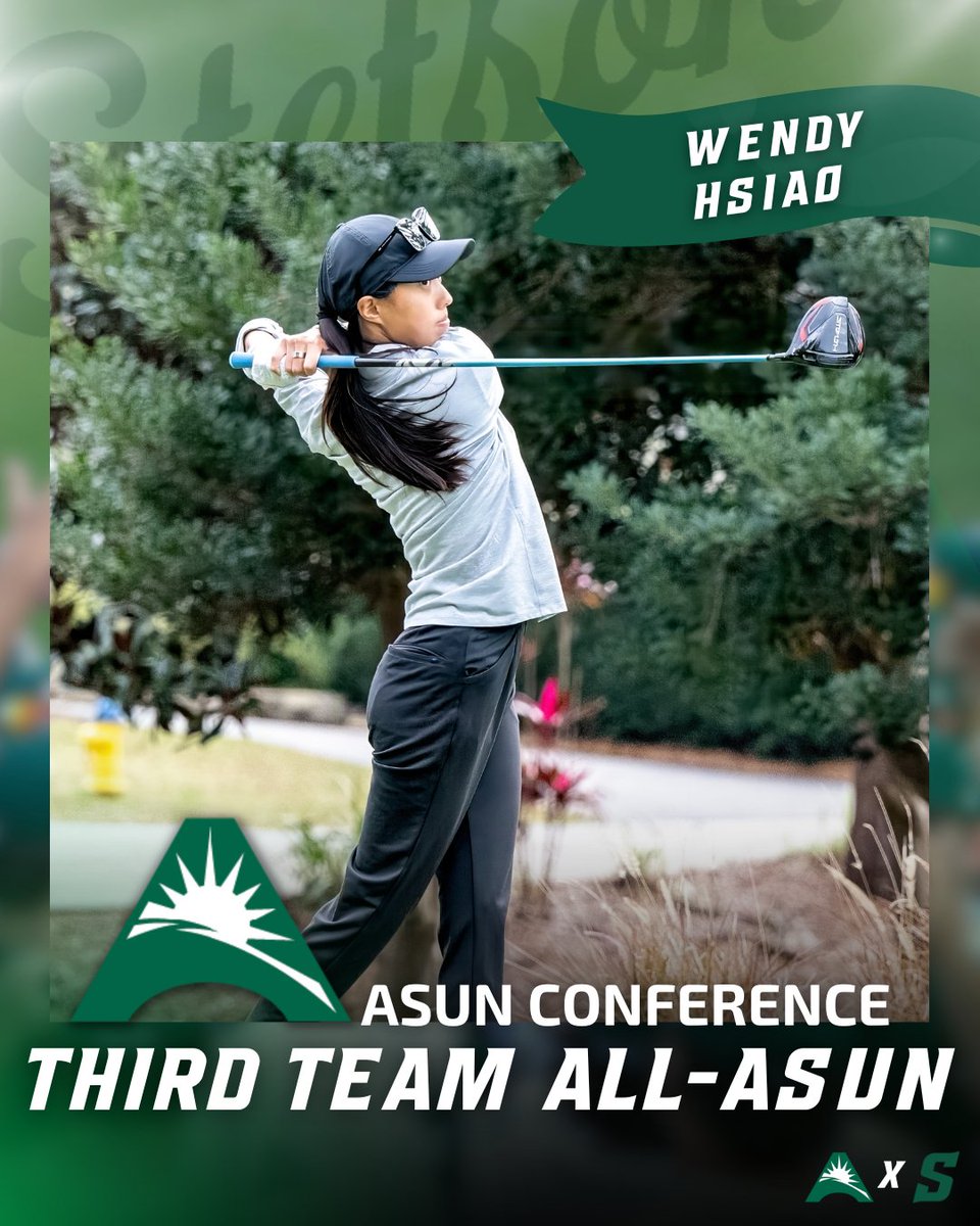 Congratulation to Wendy Hsiao of the women's team for being selected to the All-ASUN Third Team! #GoHatters