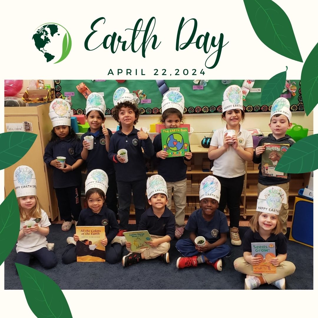 HAPPY EARTH DAY – The Pre-K students @DonohoeSchool learned about Earth Day. They listened to stories about ways we can keep our Earth nice and clean. The children planted grass seeds and decorated crowns as well. GREAT FUN!