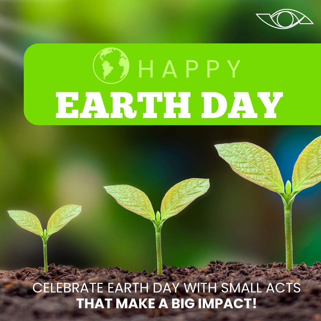 Small acts make a big impact. Celebrate Earth Day with a commitment to make a greener, more sustainable world. #EarthDay #SmallActs #BigImpact #SustainableWorld #levineyecare #vision #eyecare #visionsource #whitingoptometrist #optometrist #optometry #pediatricvisionexams