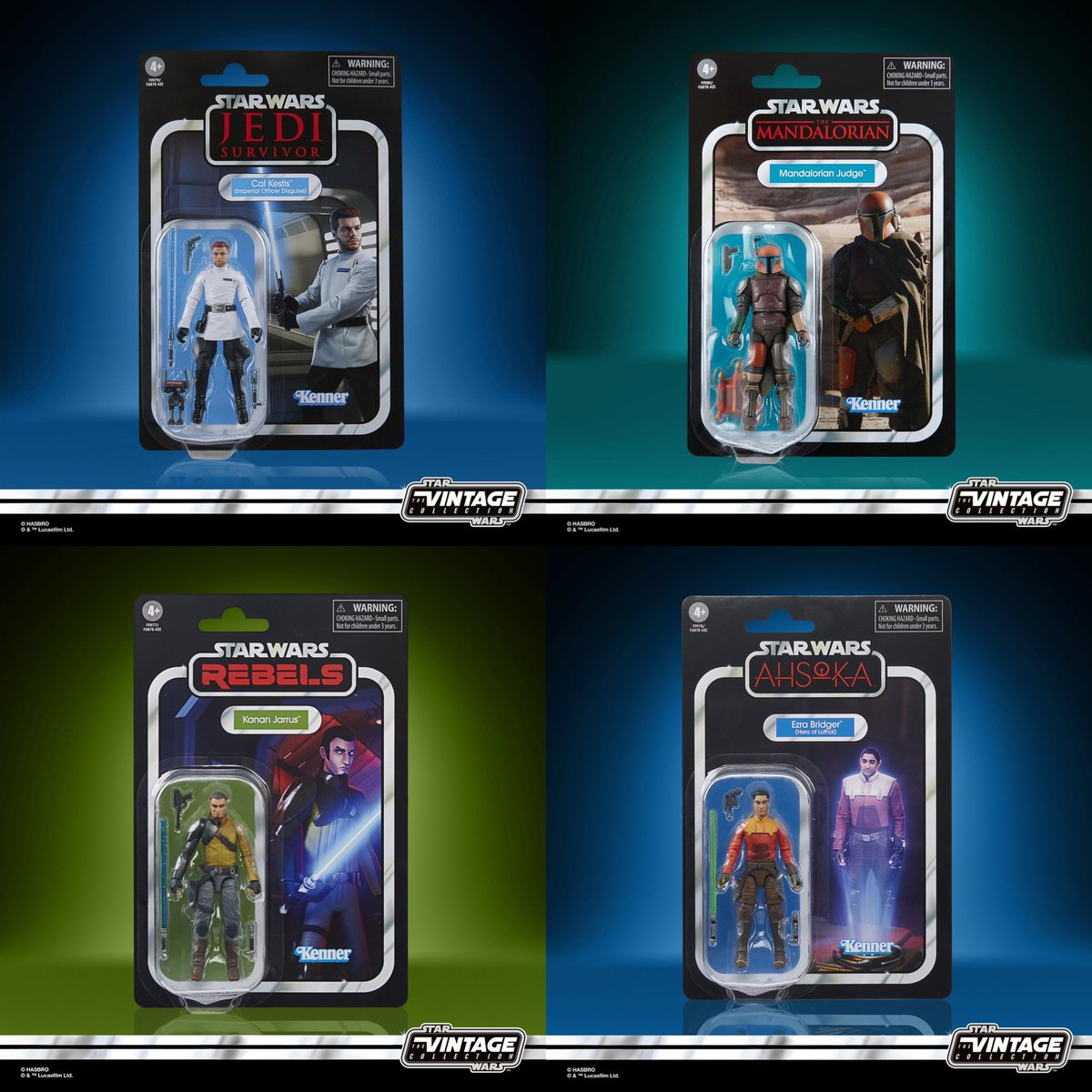 Get a jump on tomorrow’s fan channel preorders by ordering the case of 8 (2 of each figure) or the set (1 of each figure) from affiliate Entertainment Earth >>> Case of 8: ee.toys/L7OYEN Set of 4: ee.toys/WD3AJJ #hasbro #starwars #vintagecollection #kenner