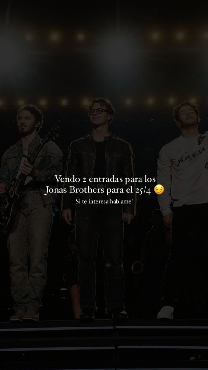 camischach's tweet photo. #JonasBrothers #jonasbrothersargentina @jonasbrothers @JonasbArgOrg https://t.co/dsigyhpD20