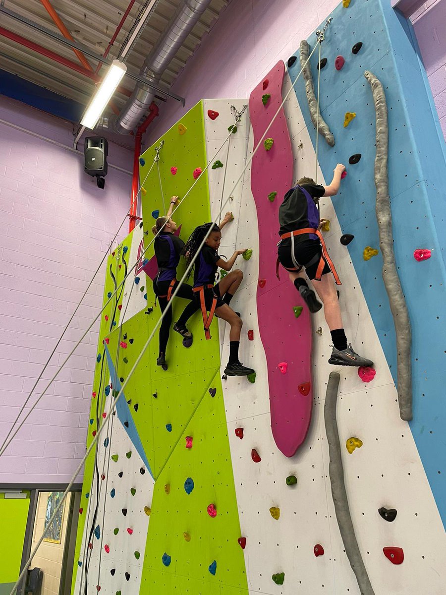 Well done to our Rock Climbers 🧗‍♀️ 
Another win in a competitive fixture. It’s always great to see our purple stars reaching higher. #TheTALWay #TALTigers