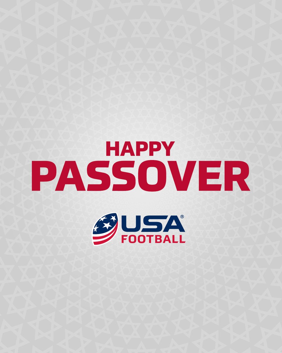 Wishing everyone who celebrates a very Happy #Passover from all of us at USA Football! ✡️